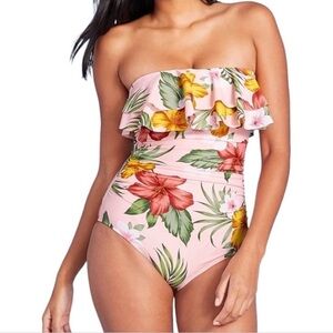 Kona Sol Double Flounce Swimsuit XL